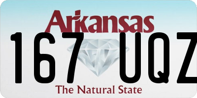 AR license plate 167UQZ