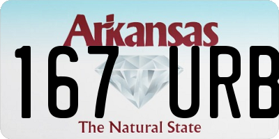 AR license plate 167URB