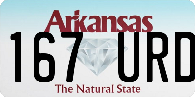 AR license plate 167URD