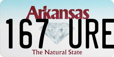 AR license plate 167URE