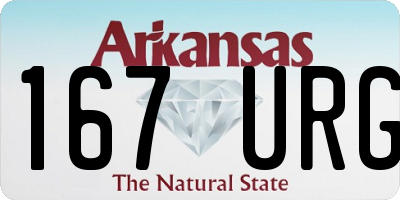AR license plate 167URG