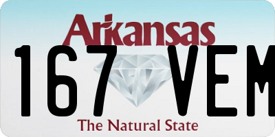 AR license plate 167VEM