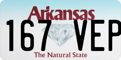 AR license plate 167VEP