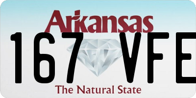 AR license plate 167VFE