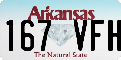 AR license plate 167VFH