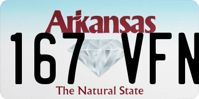AR license plate 167VFN