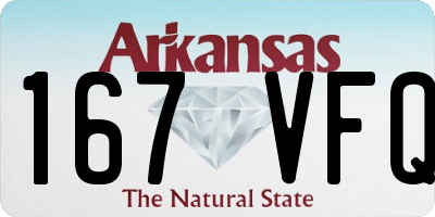 AR license plate 167VFQ