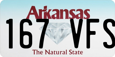 AR license plate 167VFS