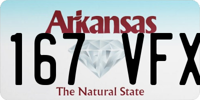 AR license plate 167VFX