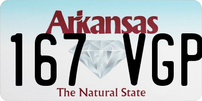 AR license plate 167VGP