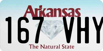 AR license plate 167VHY