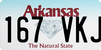 AR license plate 167VKJ