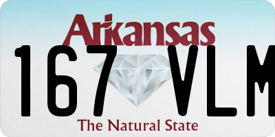 AR license plate 167VLM