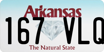 AR license plate 167VLQ