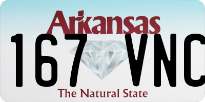 AR license plate 167VNC