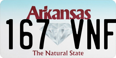 AR license plate 167VNF