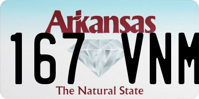 AR license plate 167VNM