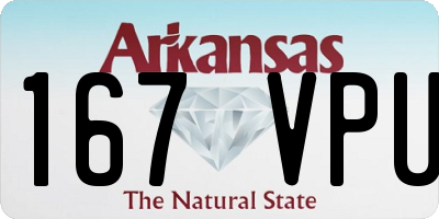 AR license plate 167VPU