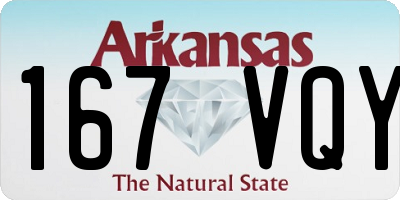 AR license plate 167VQY