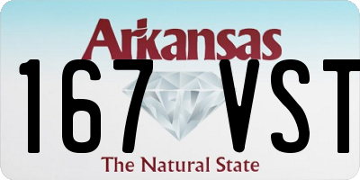 AR license plate 167VST