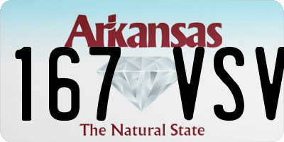 AR license plate 167VSV