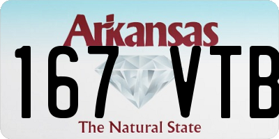 AR license plate 167VTB