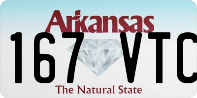 AR license plate 167VTC