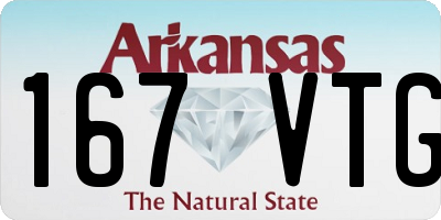 AR license plate 167VTG