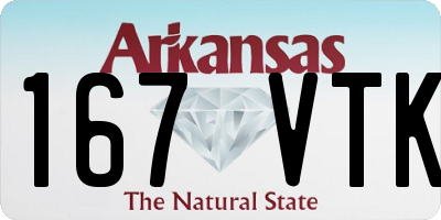 AR license plate 167VTK