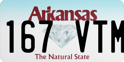 AR license plate 167VTM