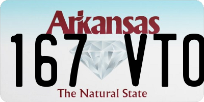 AR license plate 167VTO