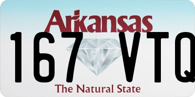 AR license plate 167VTQ