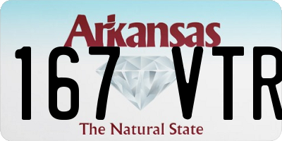 AR license plate 167VTR