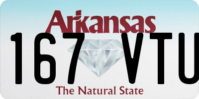 AR license plate 167VTU
