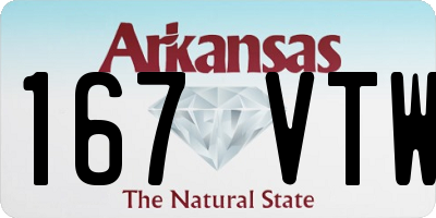 AR license plate 167VTW