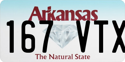 AR license plate 167VTX
