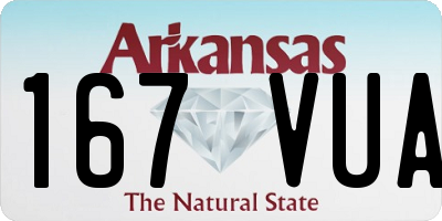AR license plate 167VUA