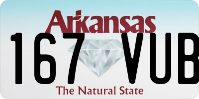 AR license plate 167VUB