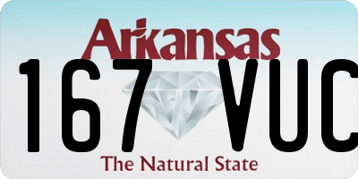 AR license plate 167VUC