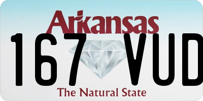 AR license plate 167VUD
