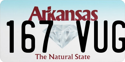 AR license plate 167VUG