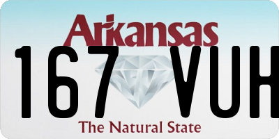 AR license plate 167VUH