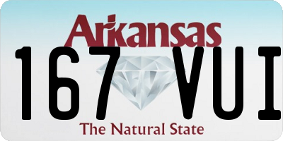 AR license plate 167VUI