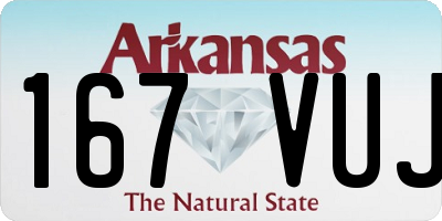 AR license plate 167VUJ