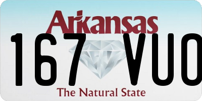 AR license plate 167VUO