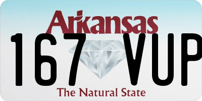AR license plate 167VUP