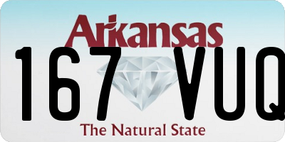 AR license plate 167VUQ