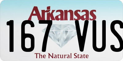 AR license plate 167VUS