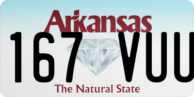 AR license plate 167VUU