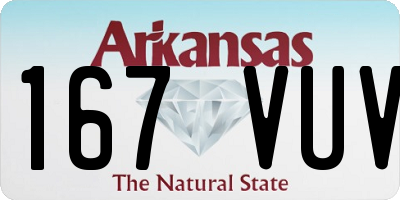 AR license plate 167VUV